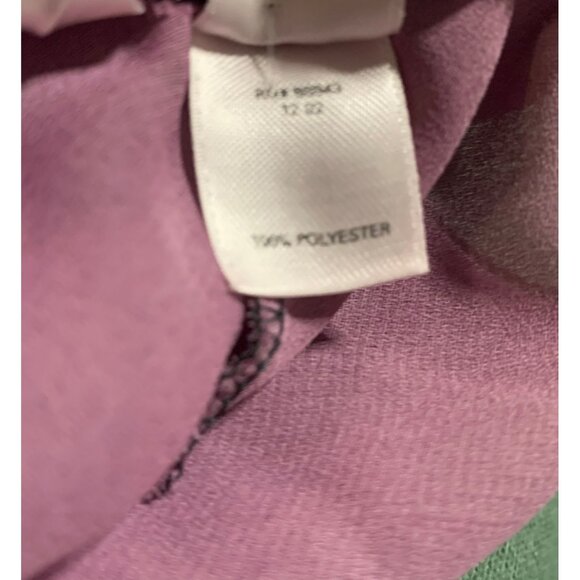 VTG Victorias Secret M Floral Cami Babydoll Top Bottom Set Purple Y2K lace trim - Picture 6 of 8